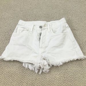 White little Jean shorts